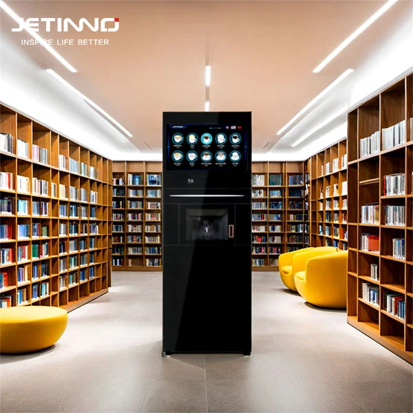 JL500-ESFB7C-P Commercial automatic espresso coffee & fresh brew tea vending machine high quality