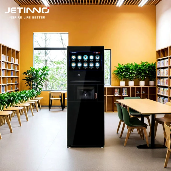 JL500-ESFB7C-P Commercial automatic espresso coffee & fresh brew tea vending machine high quality